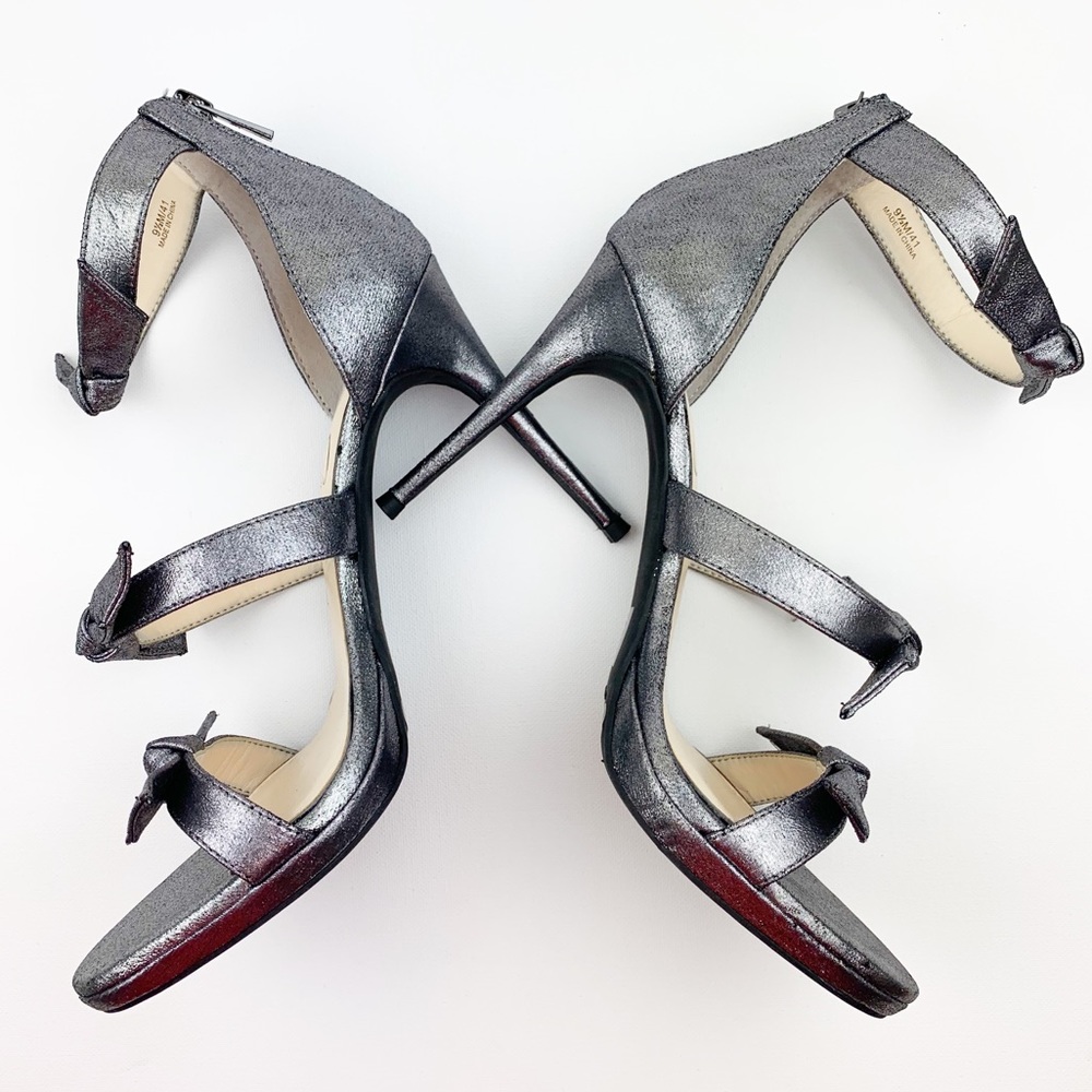 Jessica Simpson Kaycie Metallic Silver Stiletto Sandals - Picture 2 of 10